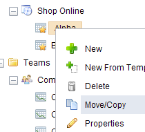 Right-click the work types tree and select Copy.