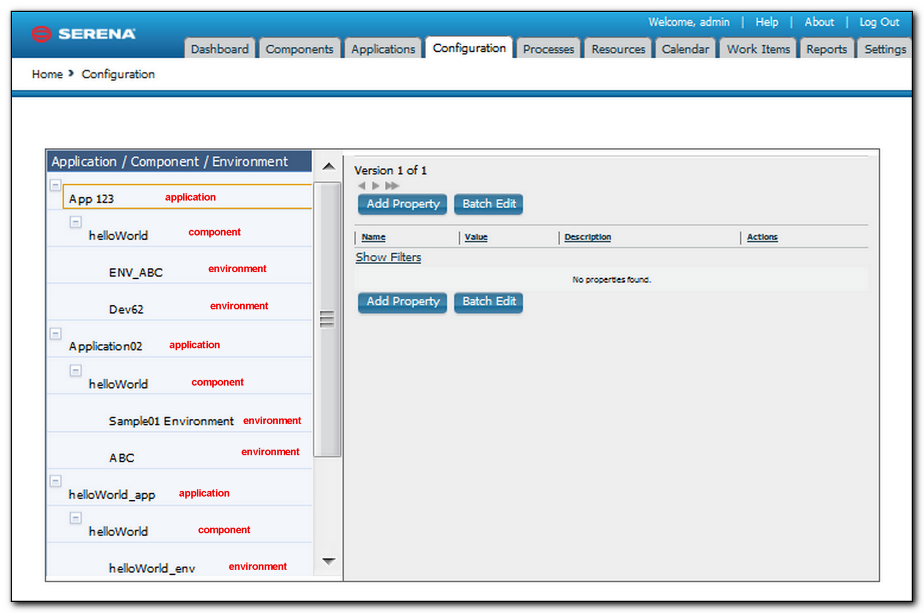 Configuration Tab