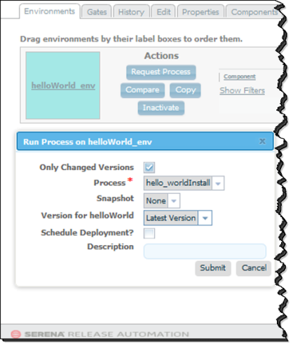Run Process Dialog