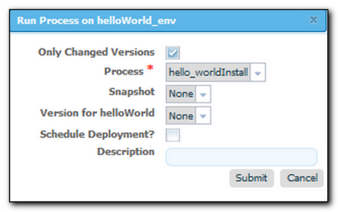 Run Process Dialog